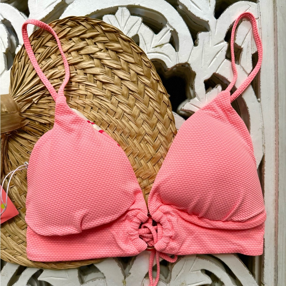 πΈπΈ MAAJI πΈπΈ REVERSIBLE FLORAL BIKINI SWIM TOP - Picture 2 of 13
